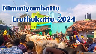 நிம்மியம்பட்டு காளை விடும் திருவிழா  Nimaiyambattu Eruthukattu 2024  Love King tv [upl. by Yelad]