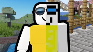 Roblox player joins a Minecraft server [upl. by Ehcadroj]