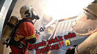 quot TOLONG ABANG BOMBA ADA KUCING DALAM TU quot KEBAKARAN RUMAH  CELORENG BOMBA [upl. by Groome]