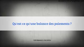 Quest ce quune balance des paiements [upl. by Ymrej]