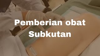 pemberian obatsuntik subkutan SC [upl. by Chong]