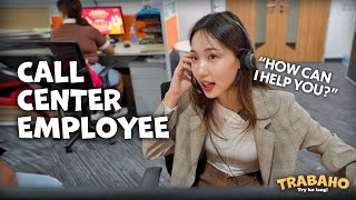 Being a Call Center Employee in the Philippines Be Like  TRABAHO [upl. by Einwahs]