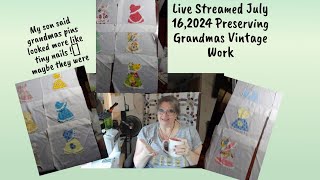 Sewing talk Tuesday  Preserving Vintage Sunbonnet Sue quilt blocks [upl. by Britni]