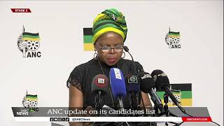 2024 Elections  ANC updates on its candidates list for national and provincial government [upl. by Nemsaj]