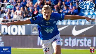 ERLING HÅLAND All Goals in Molde FK 6817  201018 [upl. by Rebmik758]