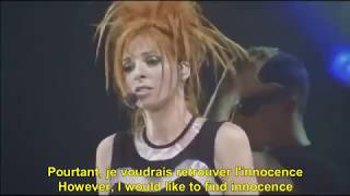 Mylène Farmer  Désenchantée French English Lyrics Translation Paroles  Learn with Songs [upl. by Gare]