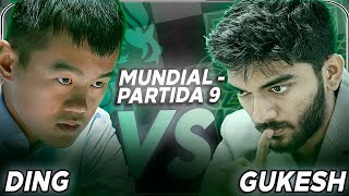 MATCH TENSO Gukesh vs Ding  Rodada 9 [upl. by Janel]