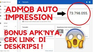 Tutorial Admob Auto Impression  APK   20172018 [upl. by Aidyn892]