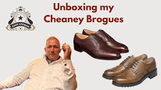 Cheaney Shoes Unboxing [upl. by Zurek]