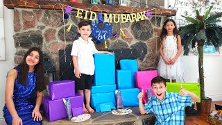 Opening Eid Presents with HZHtube Family Vlogs [upl. by Nuoras]