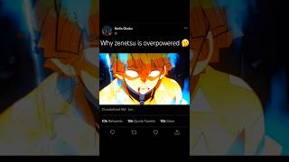 Why zenetsu is overpowered anime demonslayeredit shorts zenetsu [upl. by Kronick]