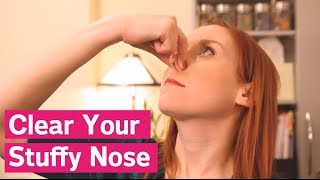 How To Clear A Stuffy Nose Instantly [upl. by Magbie]