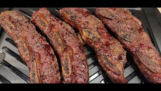 Smoked Marinated Flanken Beef Ribs [upl. by Ewold178]