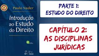 2 AS DISCIPLINAS JURÍDICAS  Introdução ao Estudo do Direito  Paulo Nader  2021 [upl. by Jb822]