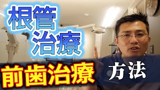 前歯の根管治療はどのようにやるのか？【大阪市都島区の歯医者 】 [upl. by Ecnesse]