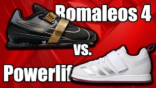 Nike Romaleos 4 vs Adidas Powerlift 4 SHOE REVIEW [upl. by Jewell]