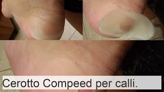 Compeed cerotto per calli umidi e secchi sui piedi [upl. by Ledniahs]