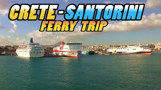 Crete to Santorini Ferry  Greece 4k [upl. by Aital860]