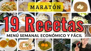 ✅Maratón de Recetas Fáciles y Económicas con 50 19 Recetas Menú Semanal🥩🥦🥕💸YessyRecetas [upl. by Sadirah786]