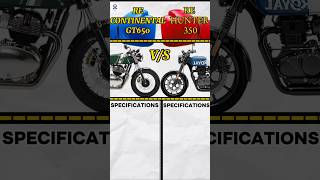 Hunter 350 VS Continental GT 650 [upl. by Ecinaj346]