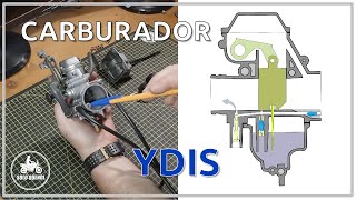 CARBURADORES y CARBURADOR YDIS de YAMAHA  Funcionamiento partes [upl. by Rashida]