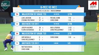 Brothers T20 Div 1 v Walkerston 1st Grade T20  MCAI Dixon Homes T20 1st Div Shootout Round 7 [upl. by Tollman194]