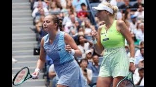 Ostapenko amp Kichenoks Stunning Triumph 2024 US Open Doubles Champions Highlights amp Recap [upl. by Delmar615]