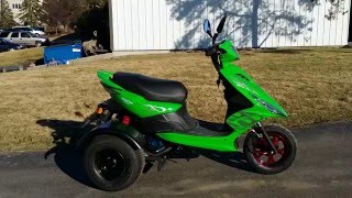 150cc Spiral Trike Scooter Moped For Sale [upl. by Smukler]