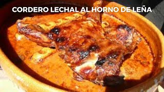 Cordero lechal al horno de leña  Receta tradicional de cordero al horno [upl. by Roshan33]