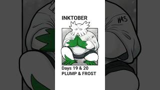 Days 19 amp 20 PLUMP FROST drawing abomasnow art pokemon inktober clipstudiopaint [upl. by Hoisch]