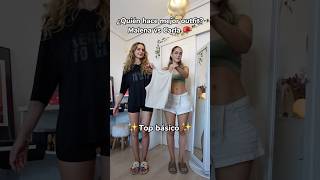 Votad quién lo ha hecho mejor Malena vs Carla 🥊👚 outfit ootd [upl. by Dianthe]