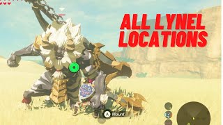 ALL 22 Lynel Locations  The Legend of Zelda Breath of The Wild [upl. by Rouvin]