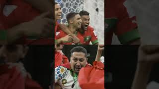 That feeling when Achraf Hakimi sent Morocco to the QuarterFinals for the first time [upl. by Annoiek]