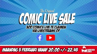 COMIC LIVE SALE 1  300 COMICS CLAIMFUN EN MEER [upl. by Comptom]