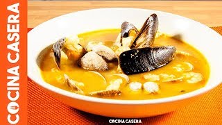 Sopa de Pescado y Marisco fácil [upl. by Anelleh668]