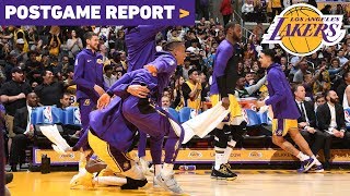 Postgame Report Lance Stephensons Ankle Breaker Highlights Lakers Win Over Wizards [upl. by Carmelo]