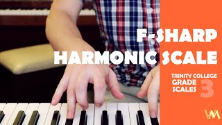 Fsharp Harmonic Minor Scale [upl. by Jelsma787]