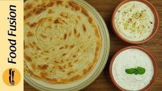 Lacha Paratha wtih Creamy Dips Recipe By Food Fusion [upl. by Nahs]