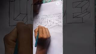 How to a Love style artdrawing shortvideo trendingshorts viralvideo [upl. by Ainivad]