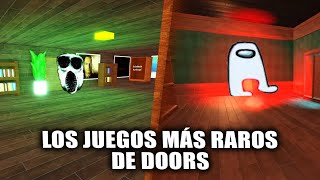 LOS JUEGOS MÁS RAROS DE DOORS ROBLOX  PARTE 2  DOORS X EVADE  DOORS BUT BAD [upl. by Aifoz]