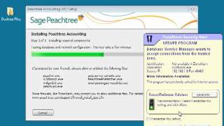 Install Sage Peachtree on a New Server [upl. by Lesly]