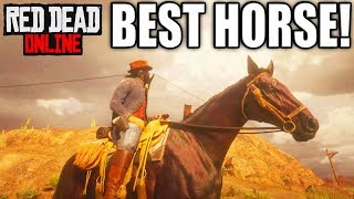 Red Dead Online Tips  HOW TO GET THE BEST amp FASTEST HORSE FOR FREE [upl. by Enorahs]