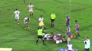 Rugby lamichevole tra Rovigo e Padova si trasforma in Far West record di 62 squalificati [upl. by Aksehcnarf157]