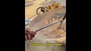 papas asadas en arena en la india [upl. by Cann]