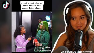 Maya was SHOOK by this TikTok of Nicki Minaj [upl. by Nnayar]