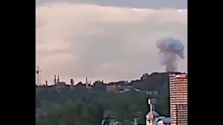 Ukrainian Drone Hits Tambov Gunpowder Plant in Russia [upl. by Lanta]