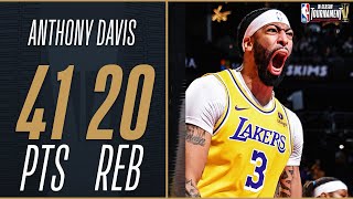 Anthony Davis Drops 40 PTS amp 20 REB In The InSeason Tournament Championship 🏆 [upl. by Zetrok]