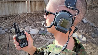 How To Connect Peltor ComTac Defenders to a BaofengYaesu Radio [upl. by Gerger]