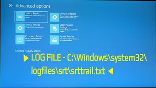 srttrailtxt log error in windows 10 [upl. by Nylad]