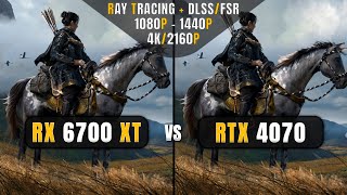 RX 6700 XT vs RTX 4070  1080P 1440P 4K RTDLSSFSR 3  Ultimate Gaming Comparison [upl. by Einnil529]